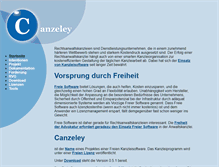 Tablet Screenshot of canzeley.de